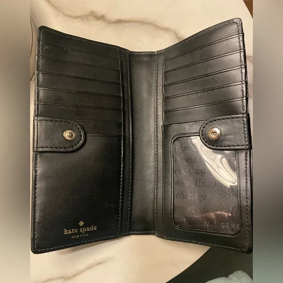 Kate Spade Monochrome Striped Wallet - Picture 2 of 3